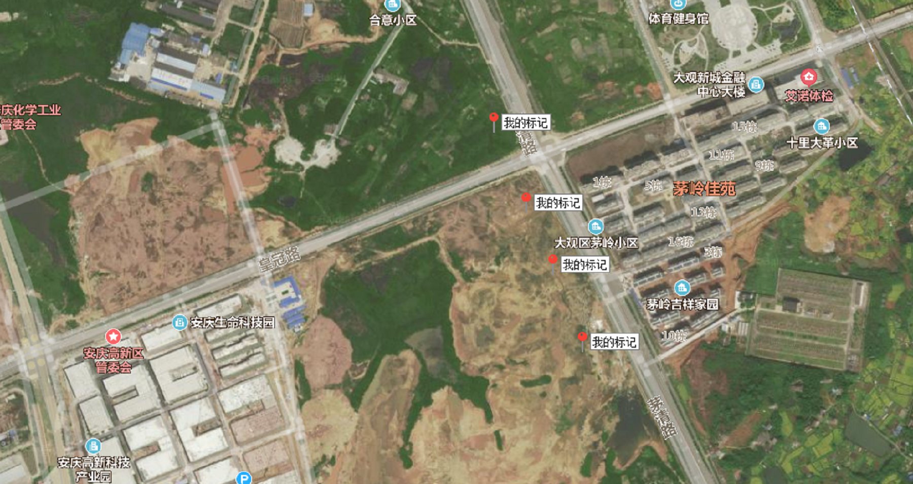 安庆市高新区五宗总面积为176517.25平方米的商住用地使用权市场价值评估